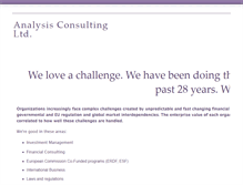 Tablet Screenshot of analysisconsulting.biz